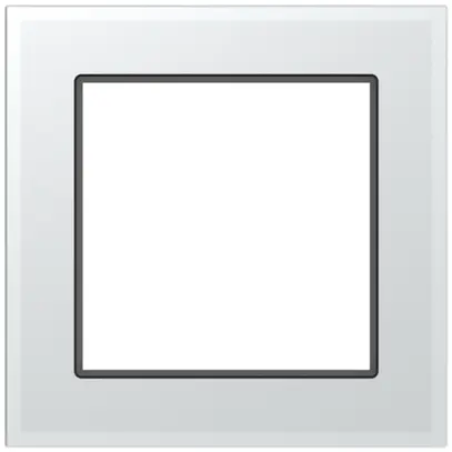 Abdeckrahmen SIDUS 1×1 weiss 