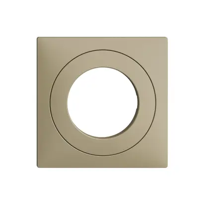 Kit frontal EDIZIOdue sand 60×60mm pour interrupteur à clé 