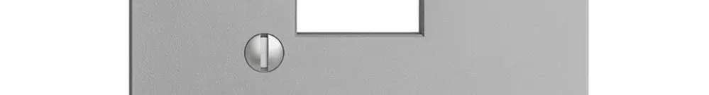 Placca frontale 1×RJ45 EDIZIOdue silver R&M swissline 