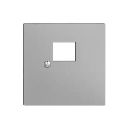 Placca frontale 1×RJ45 EDIZIOdue silver R&M swissline 