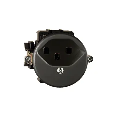 Prise ENC FH T23 16A noir bornes à vis 