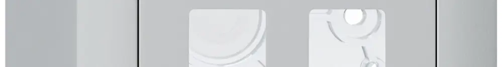 Kit frontal AP kallysto Q pour 2 modules gris clair 