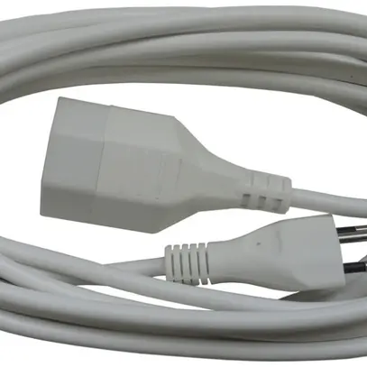 Verlängerungskabel ELBRO PVC 10A 230V 3×1mm² Typ 12/Typ 13 5m weiss 