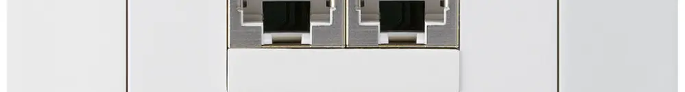Boîte ENC kallysto.trend 2×RJ45s blanc parallèle 