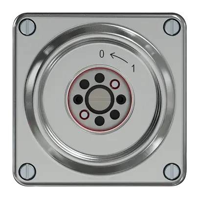 Contact pivotant ELEMENT SNAPFIX® 1P 1F 16A 400V 0<-1 87×87×62mm aluminium 