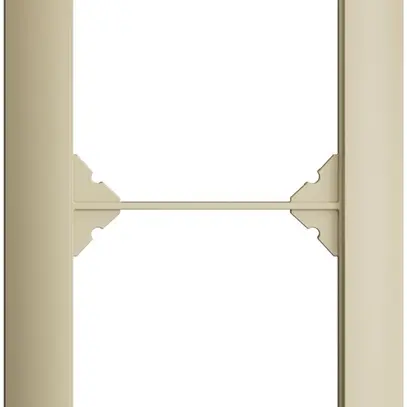 Telaio di copertura EDIZIOdue 1×2 vanille 