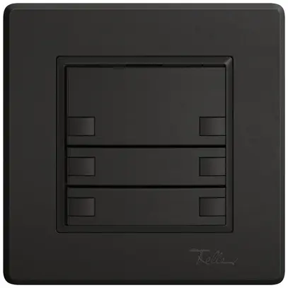 Pulsante KNX RGB INC EDIZIO.liv SNAPFIX® sensore temp.s.LED 3× com.2T ne 