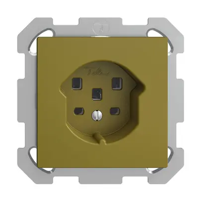Prise ENC EDIZIOdue T25 16A olive, avec bornes enf. 