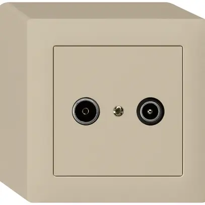Presa di passaggio AP kallysto R/TV 14dB beige 