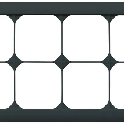 Telaio di copertura INC kallysto.line 2×4 nero orizzontale 152×272mm 