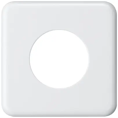 Placca di copertura basico 1×1 43mm bianco 