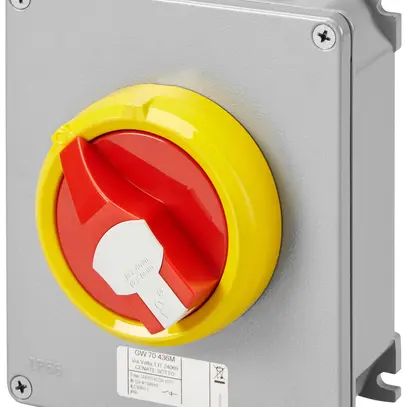Interrupteur arrêt d'urgence AP Gewiss 70 RT HP 3P 16A IP66 