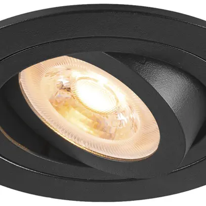 Downlight LED SLV NEW TRIA 75 GU10 1×10W REG Ø93mm nero 