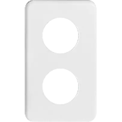 Placca di copertura I-I 2×43 bianco 