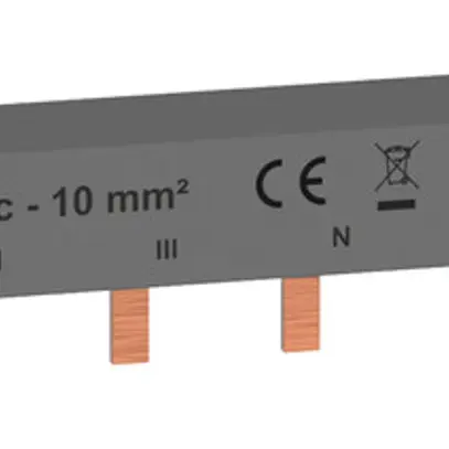 Pettine di raccordo HX³standard 2P 3Ph perno 10mm² 63A 213mm grigio 