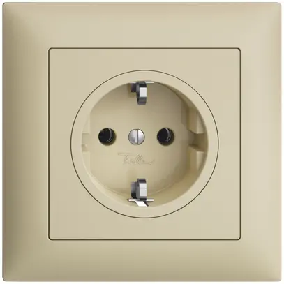 Presa SCHUKO INC EDIZIOdue FMI, 16A, 250VAC, L+N+PE vanille 