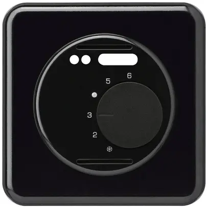Kit frontale INC BASICO nero per termostato ambiente riscaldamento pavimento 