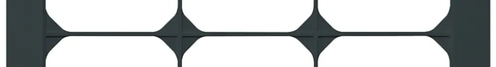 Telaio di copertura INC kallysto.pro 4×3 nero 274×214mm 