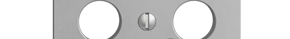 Plaque frontale EDIZIOdue silver pour prise de date pour R/TV 