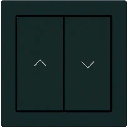 KNX-Storentaster Hager BA kallysto A 2-fach 60×60mm schwarz 