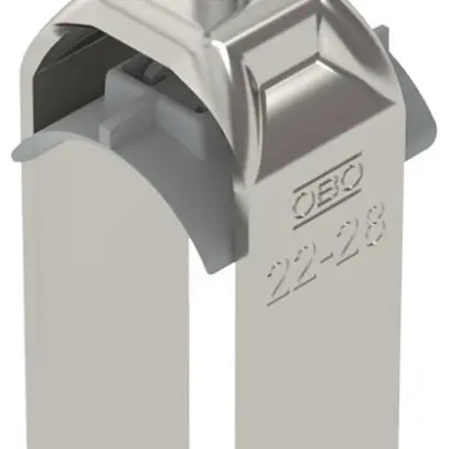 Brida rapida BET 2056 piede a H materia sintetica 22…28mm 2×cavo A2 1.4301 