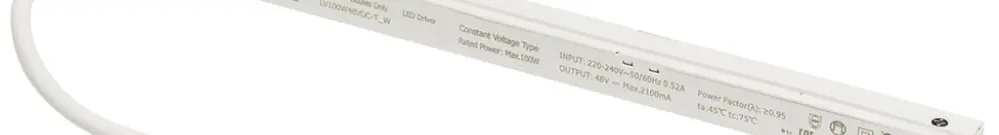 Alimentazione LED SLV TRACK Intrack binario conduttore 100W 48V DALI 298mm bi 