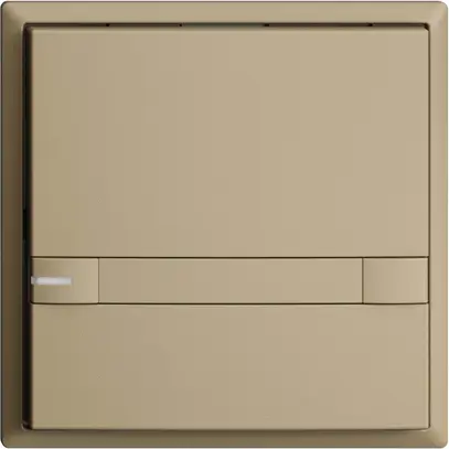 UP-Taster KNX 1-fach EDIZIOdue colore sand RGB mit LED mit Papiereinlage 