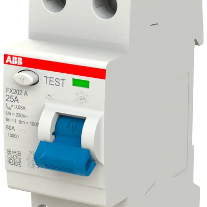 Interrupteur différentiel ABB FlexLine 1LN 230V 0.03A type A 25A 1UM0kA 2UM 