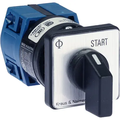 Contatto rotativo INS K&N CG4.A175.E, 10A/400V 1L 30×30mm "START" 