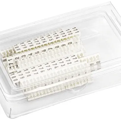 Placchette di marcaggio Hager L1/L2/L3/N/PE, 25 striscia 