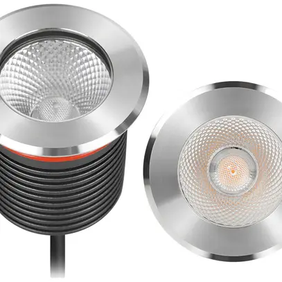Luminaire de sol LED INC DISC II IP67 9W 2700K DALI 78×75mm gris 