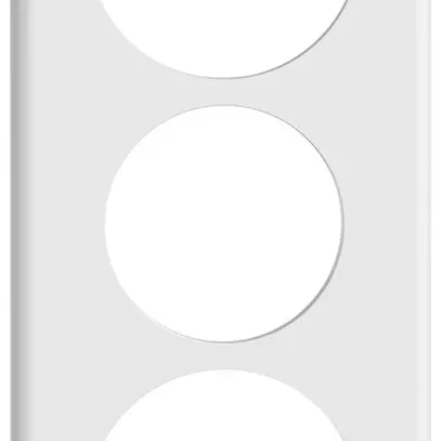 Piastra copertura STANDARDdue SNAPFIX® 3×1/1×3 1×Ø58 1×Ø50 1×Ø58 90×210mm bi 