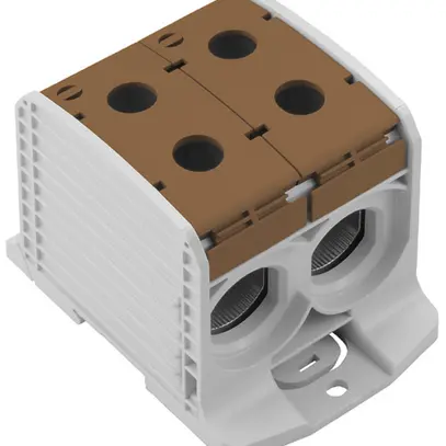 Blocco di distribuzione WM WPD 233 2×300/2×300mm² 520A 1000V TS35 marrone 