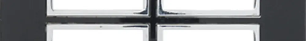 Intestazione INC Legrand Arteor 2×2, mirror black 