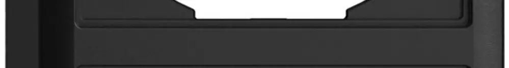 Capot EDIZIOdue 39mm I-I noir pour combinaison vertical/horizontal 