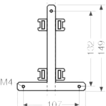 Befestigungsset Hensel KV MB 6 für aussenliegende Gehäusebefestigung 