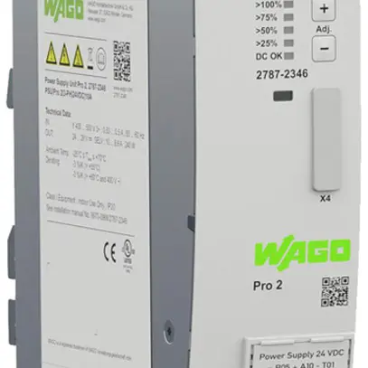 Alimentation INC WAGO Pro 2 340…550V 480…780V 24…28V 10A 240W 3UM 