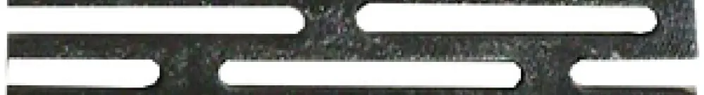 Fer à fentes doubles 30×4mm L=2m, fente 60×6mm 