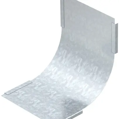 Couvercle Bettermann pour coude vertical intér.90° 100mm zingué en continu 