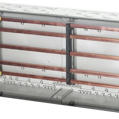 Boîtier Hensel Mi, 600×300mm, barre collectrice 250A, 5 pôles 