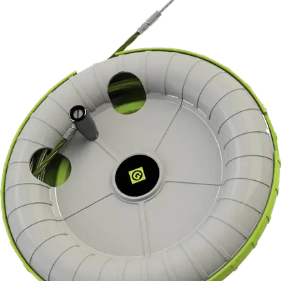 Appareil passe-fil Greenlee avec bande en polyester 20m 