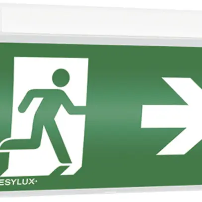 Lampada di emergenza ESYLUX SLF LEDi SC/C fissaggio murale, con accu 