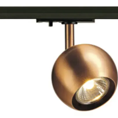 Proiettore SLV LIGHT EYE BALL, GU10 50W con adattatore 1-fase IP20 rame 