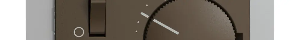 UP-Raumthermostat EDIZIOdue coffee mit Schalter 