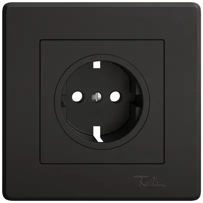Kit de recouvrement EDIZIO.liv pour SCHUKO 96×96mm noir 
