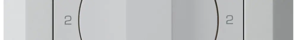 Interrupteur rotatif ENC kallysto.line 3/1L gris clair avec manette 
