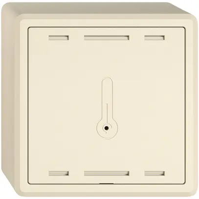 Sensore temperatura ambiente AP EDIZIO.liv Wiser SNAPFIX® K+ 230V 74×74×54mm cr 