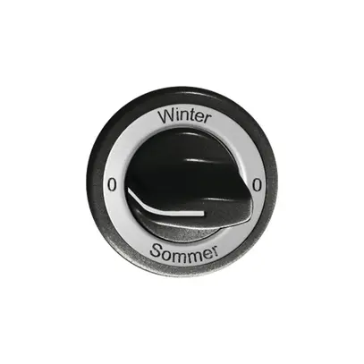 Kit frontal 0-Winter-0-Sommer pour interrupteur rotatif noir 