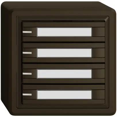 Pulsante KNX RGB AP EDIZIO.liv SNAPFIX® sensore temp.RGB-LED targ.4× com.2T ma 