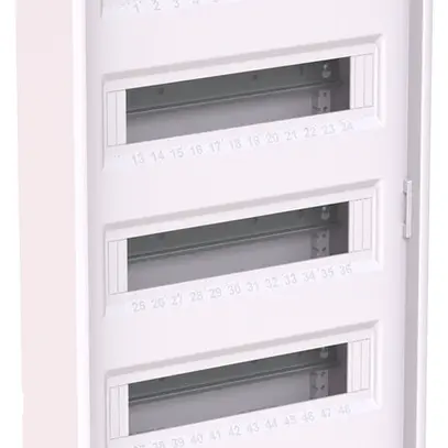 Distributeur AP ABB AK660N4, 5 rangées, 60UM, 828×339×99mm, blanc 